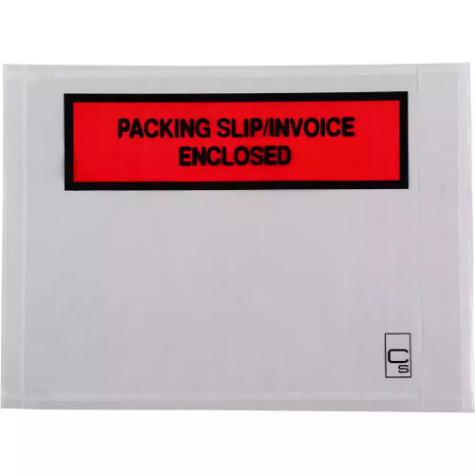 Picture of CUMBERLAND PACKAGING ENVELOPE SLIP/INVOICE ENCLOSED 155 X 115MM WHITE BOX 1000