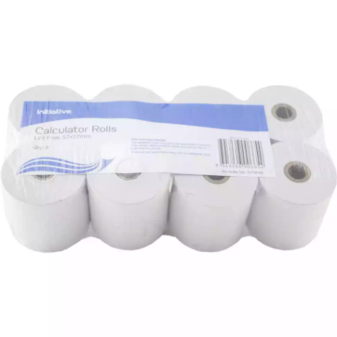 Picture of INITIATIVE CALCULATOR ROLL LINT FREE 57 X 57 X 11.5MM PACK 8