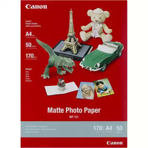 Picture of CANON MP-101 MATTE PHOTO PAPER 170GSM A4 WHITE PACK 50