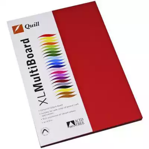 Picture of QUILL COLOURED A4 COPY PAPER 80GSM RED PACK 100 SHEETS