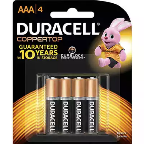 Picture of DURACELL COPPERTOP ALKALINE AAA BATTERY PACK 4