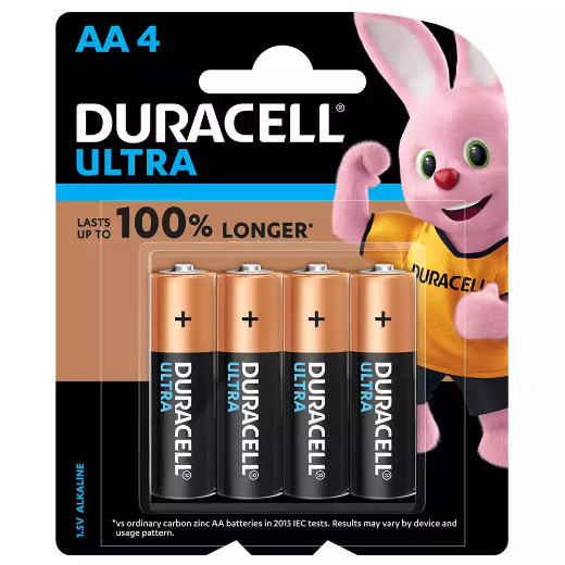 Picture of DURACELL ULTRA ALKALINE AA BATTERY PACK 4