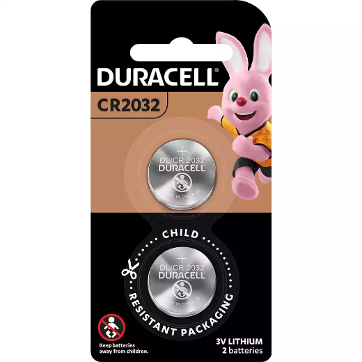 Picture of DURACELL 2032 LITHIUM COIN 3V BATTERY PACK 2