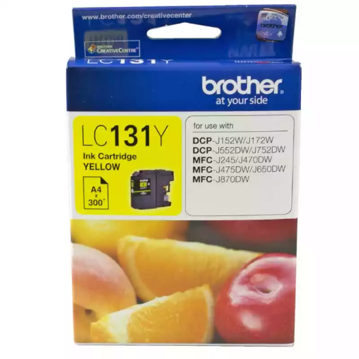 Picture of BROTHER LC131Y INK CARTRIDGE YELLOW