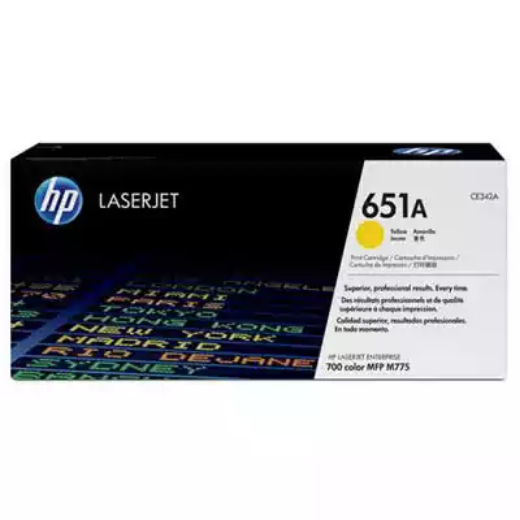 Picture of HP CE342A 651A TONER CARTRIDGE YELLOW