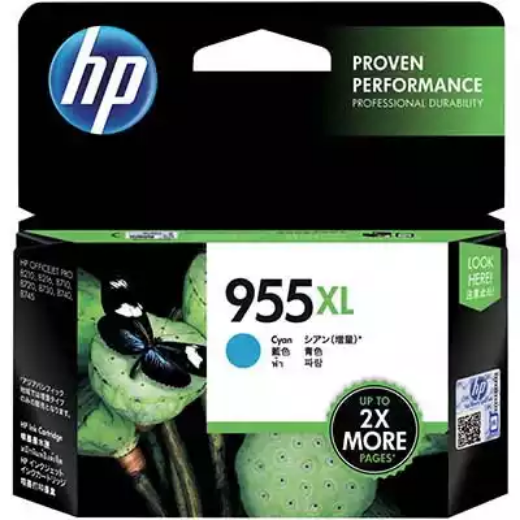 Picture of HP L0S63AA 955XL INK CARTRIDGE HIGH YIELD CYAN