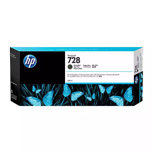 Picture of HP 728B INK CARTRIDGE 300ML MATTE BLACK