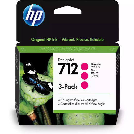 Picture of HP 3ED78A 712 INK CARTRIDGE 29ML MAGENTA PACK 3