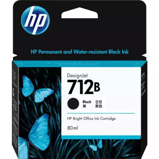 Picture of HP 3ED29A 712B INK CARTRIDGE 80ML BLACK