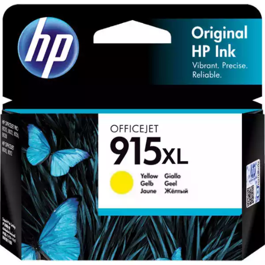 Picture of HP 3YM21AA 915XL INK CARTRIDGE HIGH YIELD YELLOW