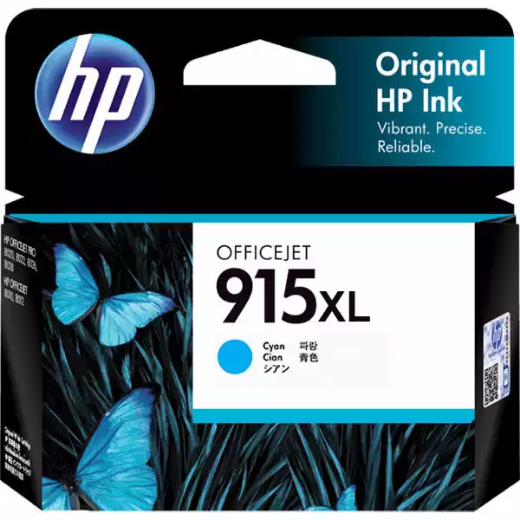 Picture of HP 3YM19AA 915XL INK CARTRIDGE HIGH YIELD CYAN