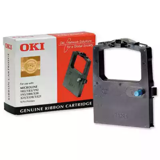 Picture of OKI 100/320 PRINTER RIBBON BLACK