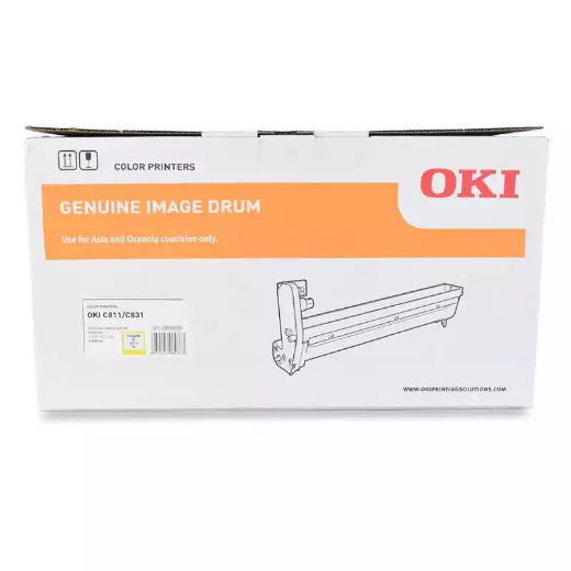 Picture of OKI C831N DRUM UNIT YELLOW