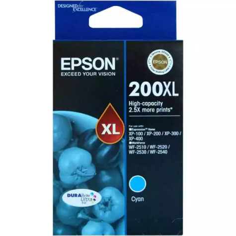 Picture of EPSON 200XL INK CARTRIDGE HIGH YIELD CYAN