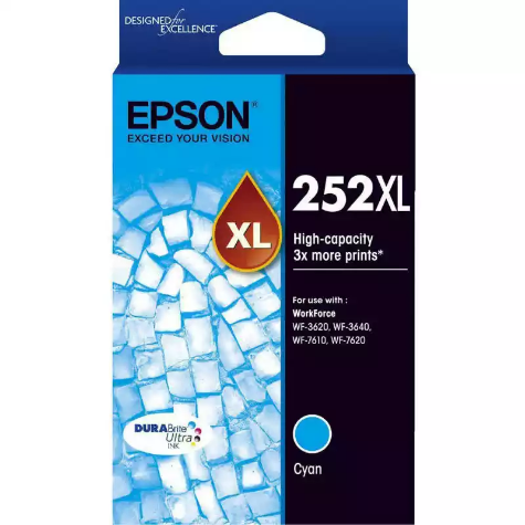 Picture of EPSON 252XL INK CARTRIDGE HIGH YIELD CYAN