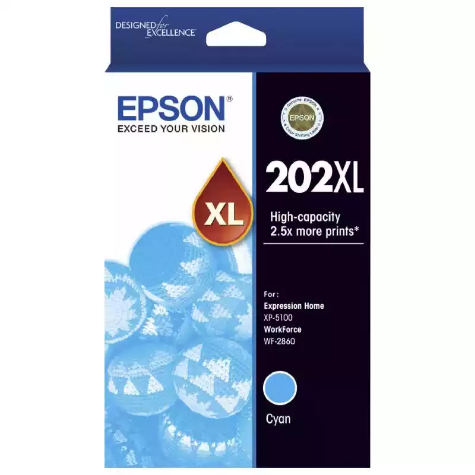 Picture of EPSON 202XL INK CARTRIDGE HIGH YIELD CYAN