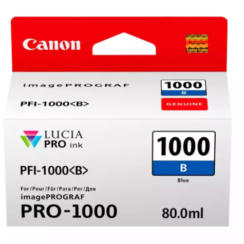 Picture of CANON PFI1000B INK CARTRIDGE BLUE