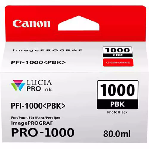 Picture of CANON PFI1000PBK INK CARTRIDGE PHOTO BLACK