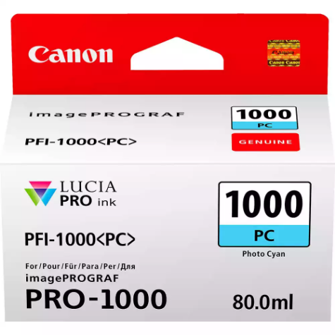 Picture of CANON PFI1000PC INK CARTRIDGE PHOTO CYAN