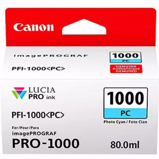 Picture of CANON PFI1000PC INK CARTRIDGE PHOTO CYAN