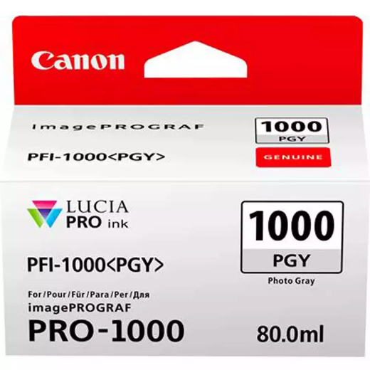 Picture of CANON PFI1000PGY INK CARTRIDGE PHOTO GREY