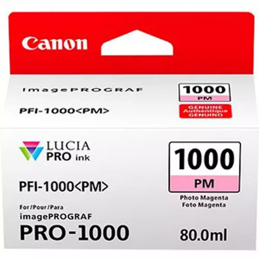 Picture of CANON PFI1000PM INK CARTRIDGE PHOTO MAGENTA