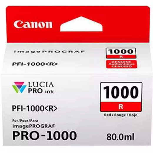 Picture of CANON PFI1000R INK CARTRIDGE RED