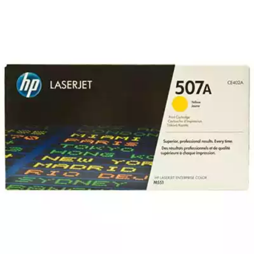 Picture of HP HTCE402 507A TONER CARTRIDGE YELLOW