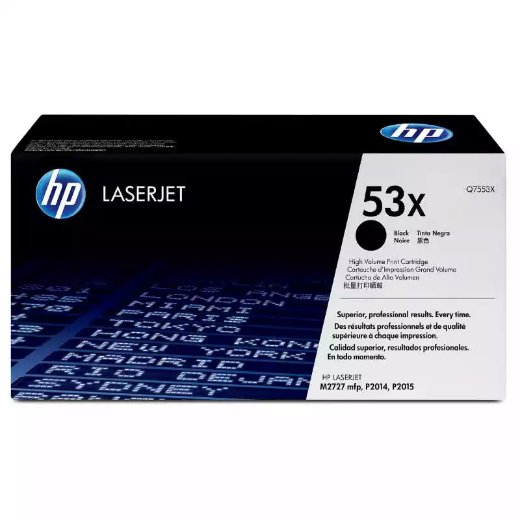 Picture of HP Q7553X 53X TONER CARTRIDGE HIGH YIELD BLACK