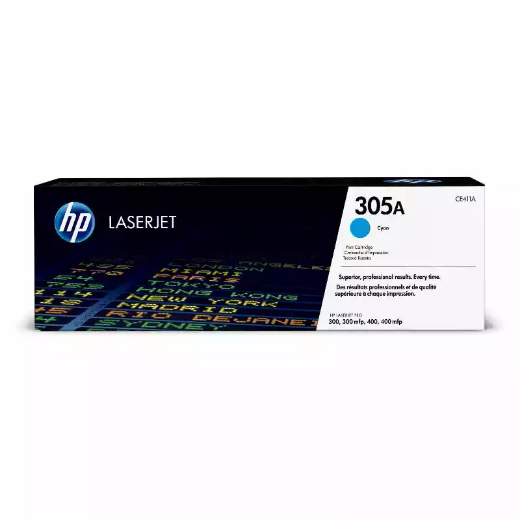 Picture of HP CE411A 305A TONER CARTRIDGE CYAN