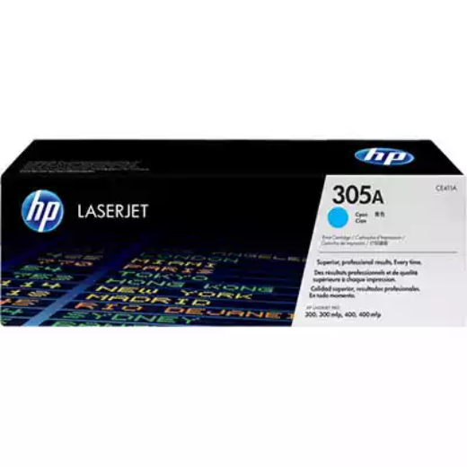 Picture of HP CE411A 305A TONER CARTRIDGE CYAN