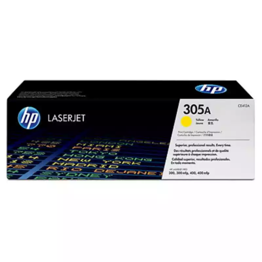 Picture of HP CE412A 305A TONER CARTRIDGE YELLOW