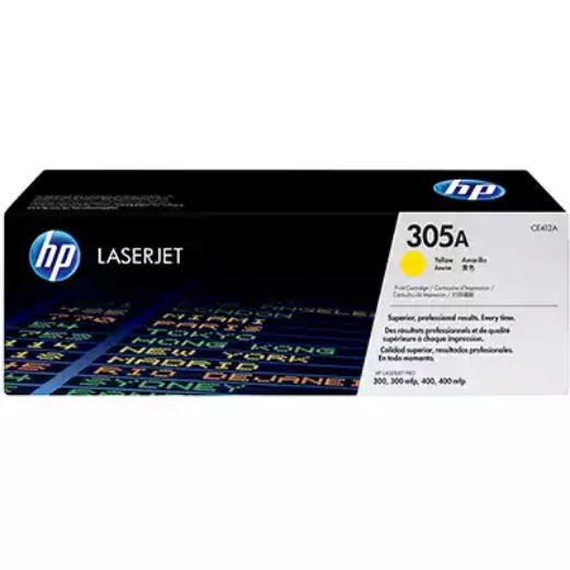 Picture of HP CE412A 305A TONER CARTRIDGE YELLOW