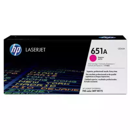 Picture of HP CE343A 651A TONER CARTRIDGE MAGENTA