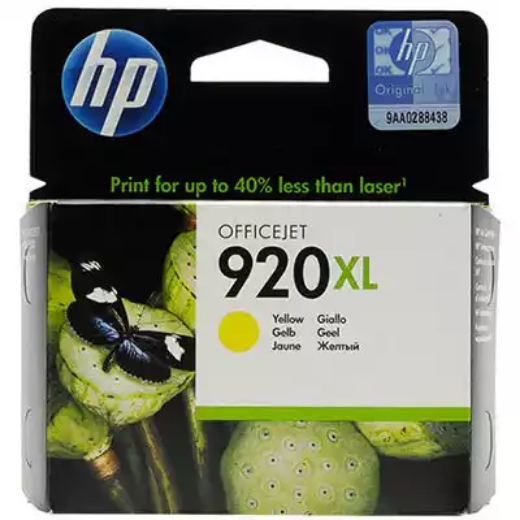 Picture of HP CD974AA 920XL INK CARTRIDGE HIGH YIELD YELLOW