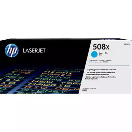 Picture of HP CF361X 508X TONER CARTRIDGE HIGH YIELD CYAN