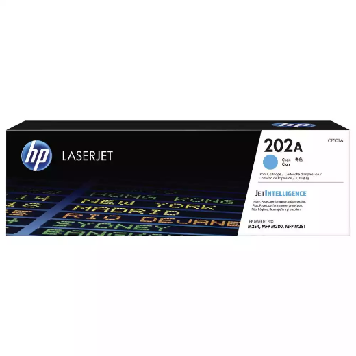 Picture of HP CF501A 202A TONER CARTRIDGE CYAN