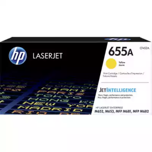 Picture of HP CF452A 655A TONER CARTRIDGE YELLOW