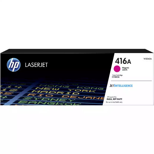 Picture of HP W2043A 416A TONER CARTRIDGE MAGENTA