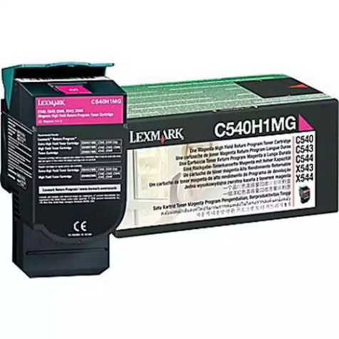 Picture of LEXMARK C540H1MG TONER CARTRIDGE HIGH YIELD MAGENTA