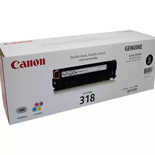 Picture of CANON CART318BK TONER CARTRIDGE BLACK