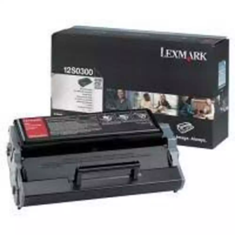 Picture of GENUINE LEXMARK 12S0300 BLACK  TONER CARTRIDGE