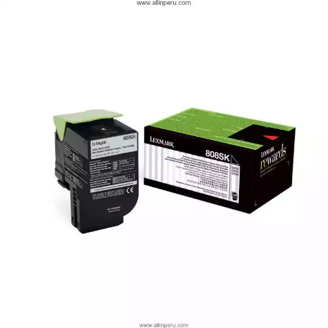 Picture of LEXMARK 80C8SK0 808SK TONER CARTRIDGE BLACK