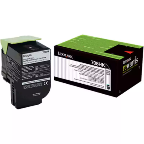 Picture of LEXMARK 70C8HK0 708HK TONER CARTRIDGE HIGH YIELD BLACK