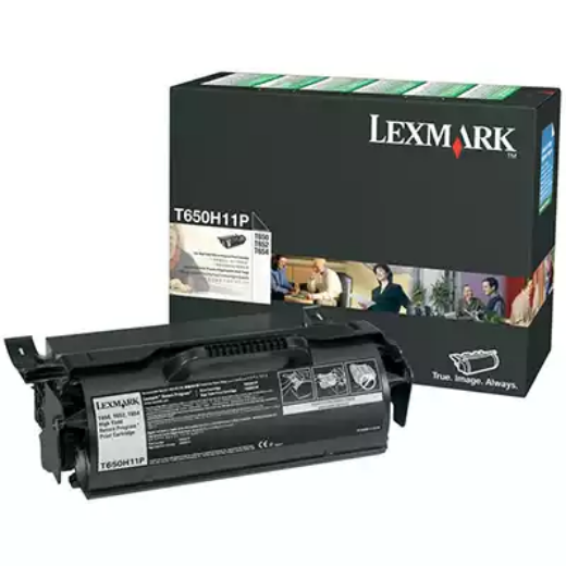 Picture of LEXMARK T650H11P PREBATE TONER CARTRIDGE BLACK