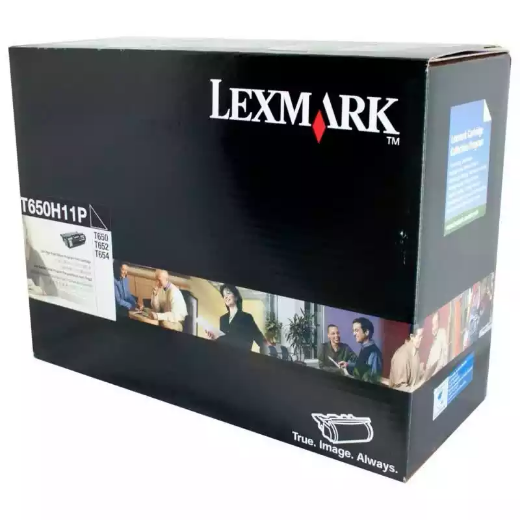 Picture of LEXMARK T650H11P PREBATE TONER CARTRIDGE BLACK