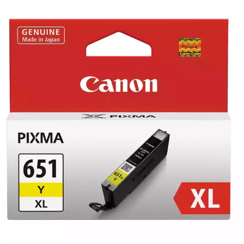 Picture of CANON CLI651XL INK CARTRIDGE HIGH YIELD YELLOW