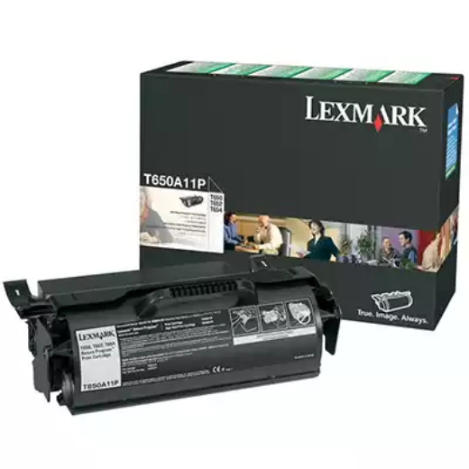 Picture of LEXMARK T650A11P PREBATE TONER CARTRIDGE BLACK