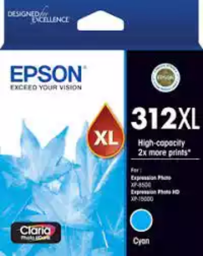 Picture of EPSON 312XL INK CARTRIDGE HIGH YIELD CYAN