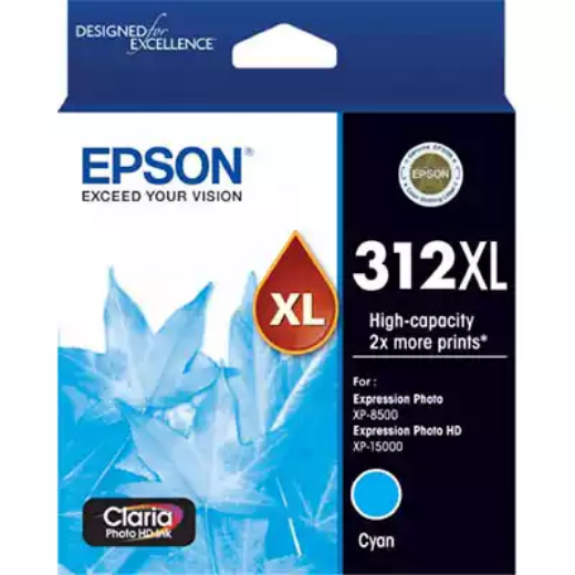 Picture of EPSON 312XL INK CARTRIDGE HIGH YIELD CYAN